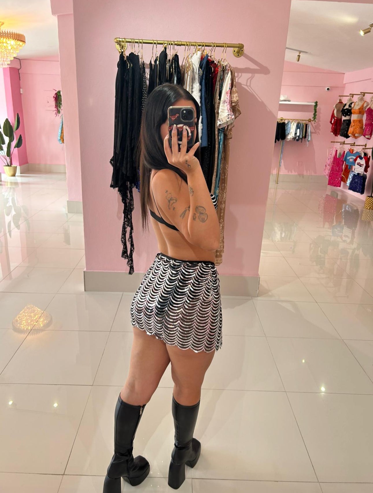 Sequins sexy set
