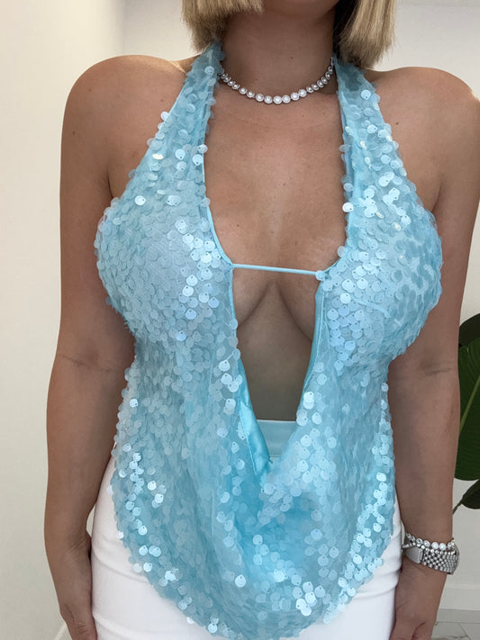 Sequins Colors halter top
