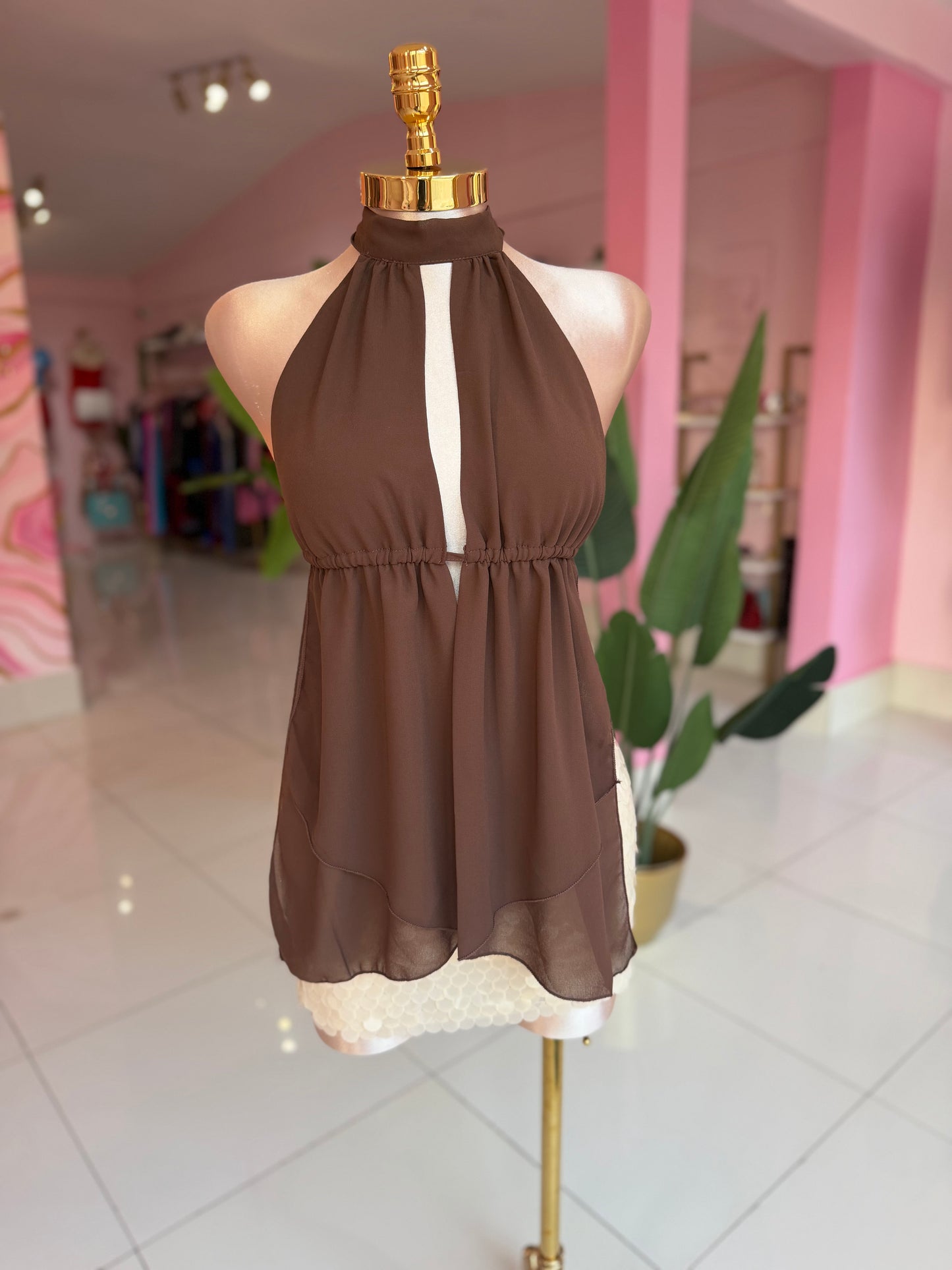 Mesh Long Top