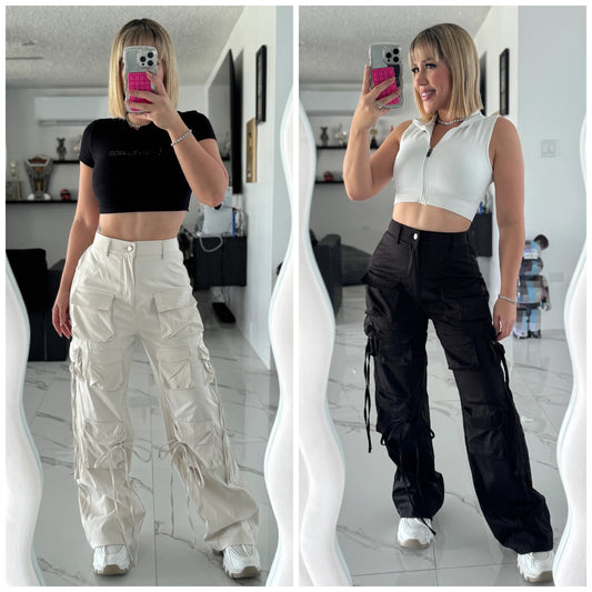 Pockets Spandex Cargo