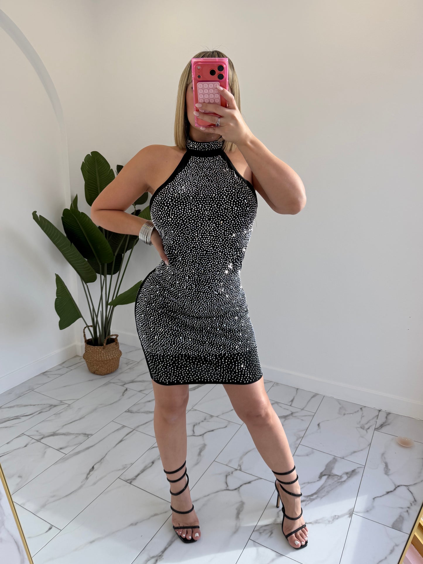 Rhinestone Chic Dress