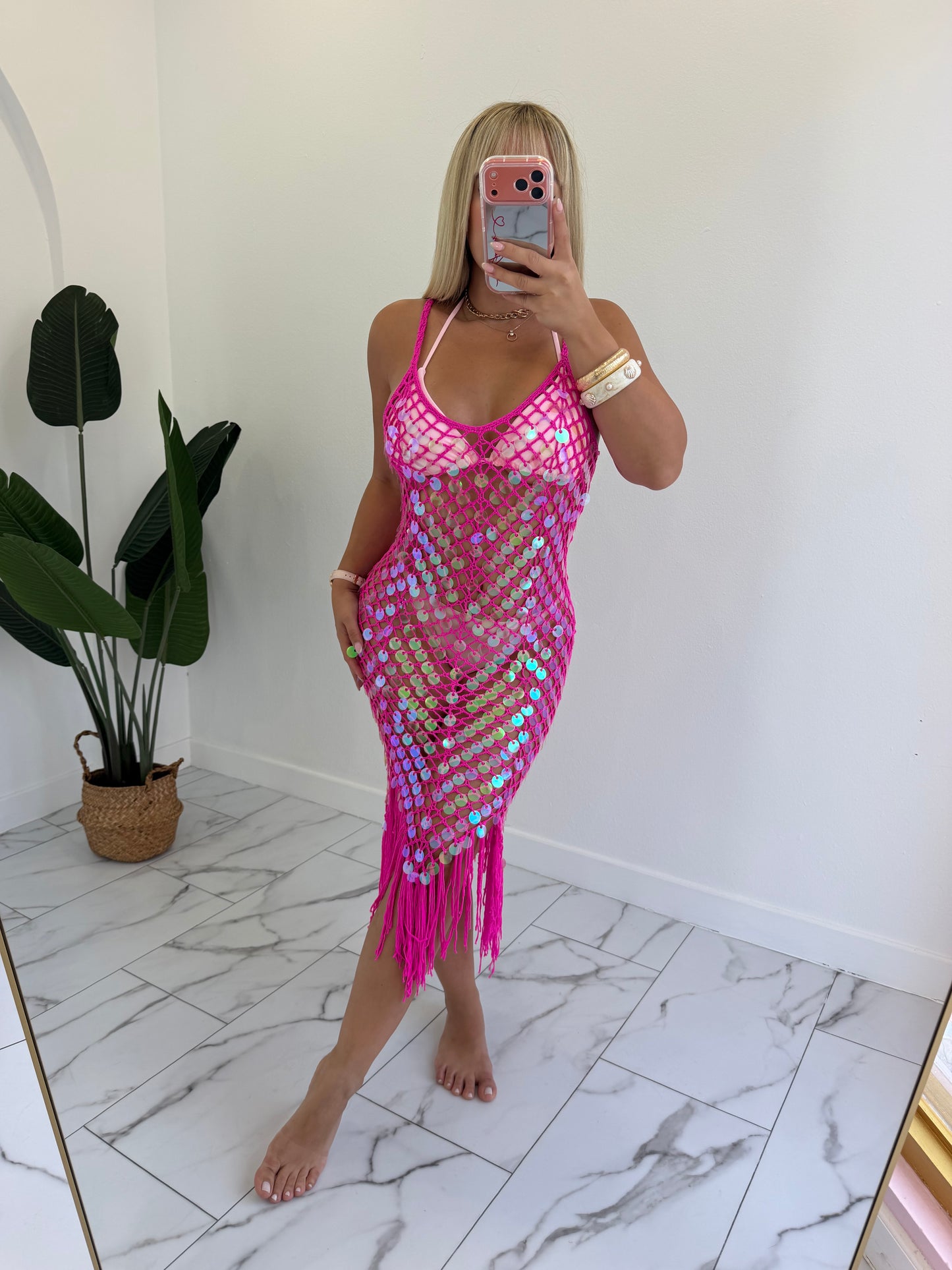 Mermaid crochet lentejuelas