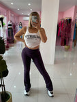 Legging Violeta fruncido