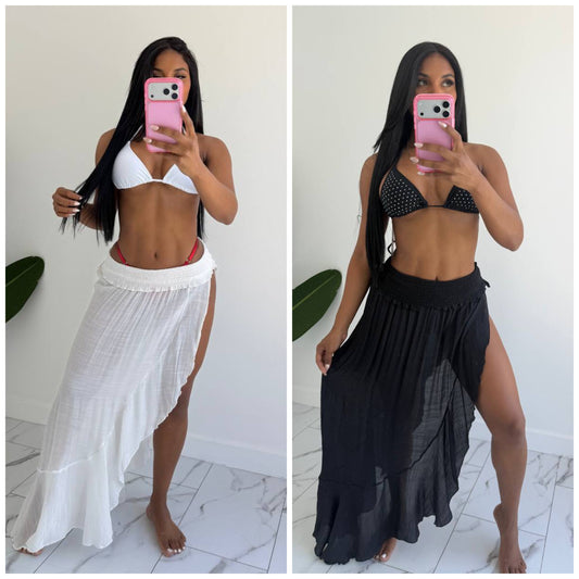 Maxi beach skirt