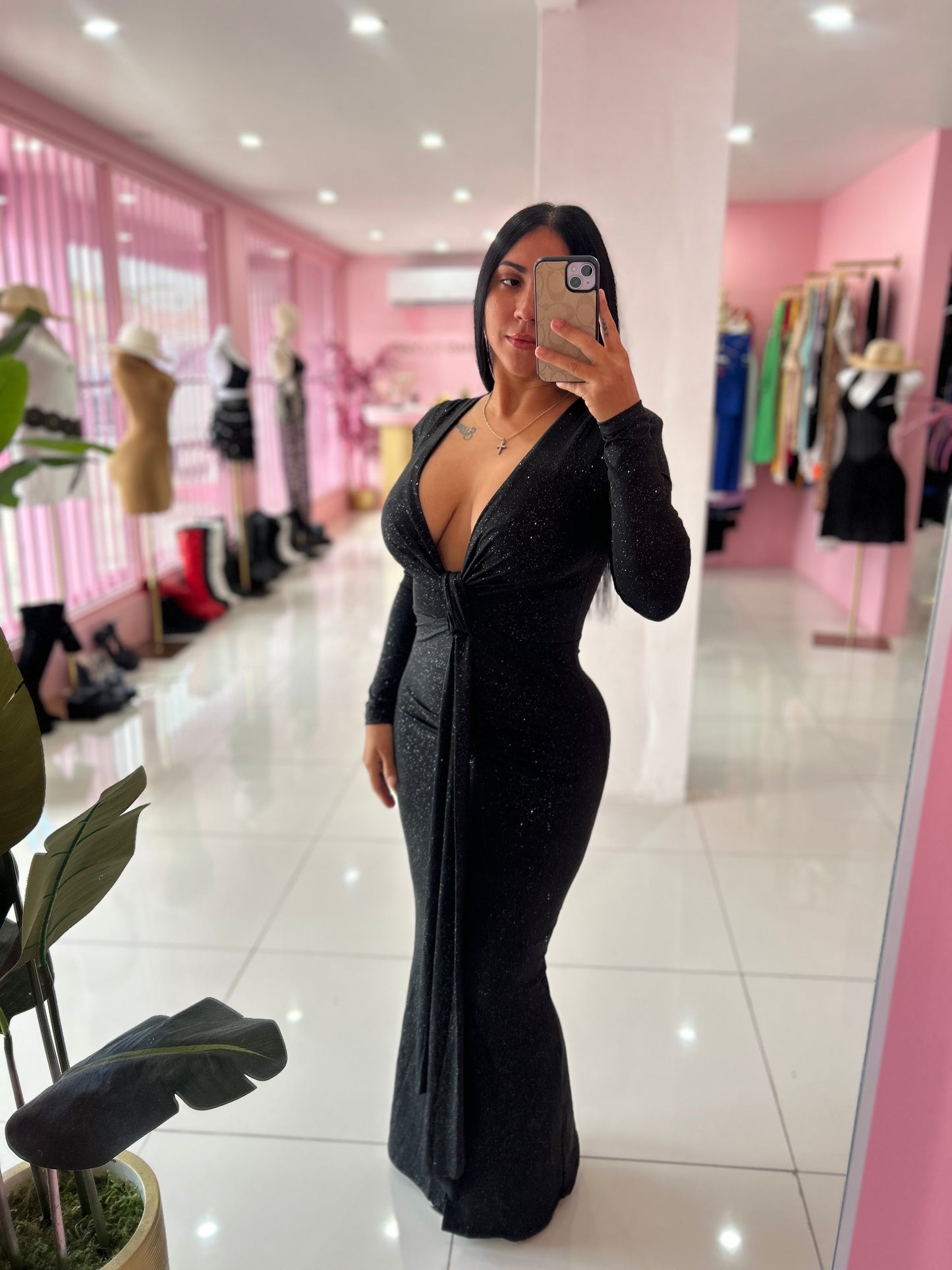 Hombrera Elegant Long Dress