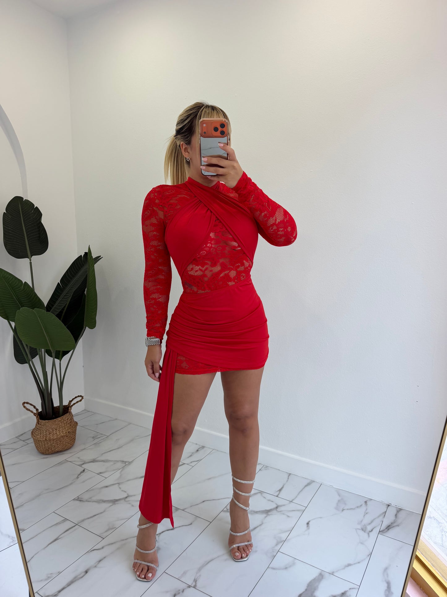 Lace date dress