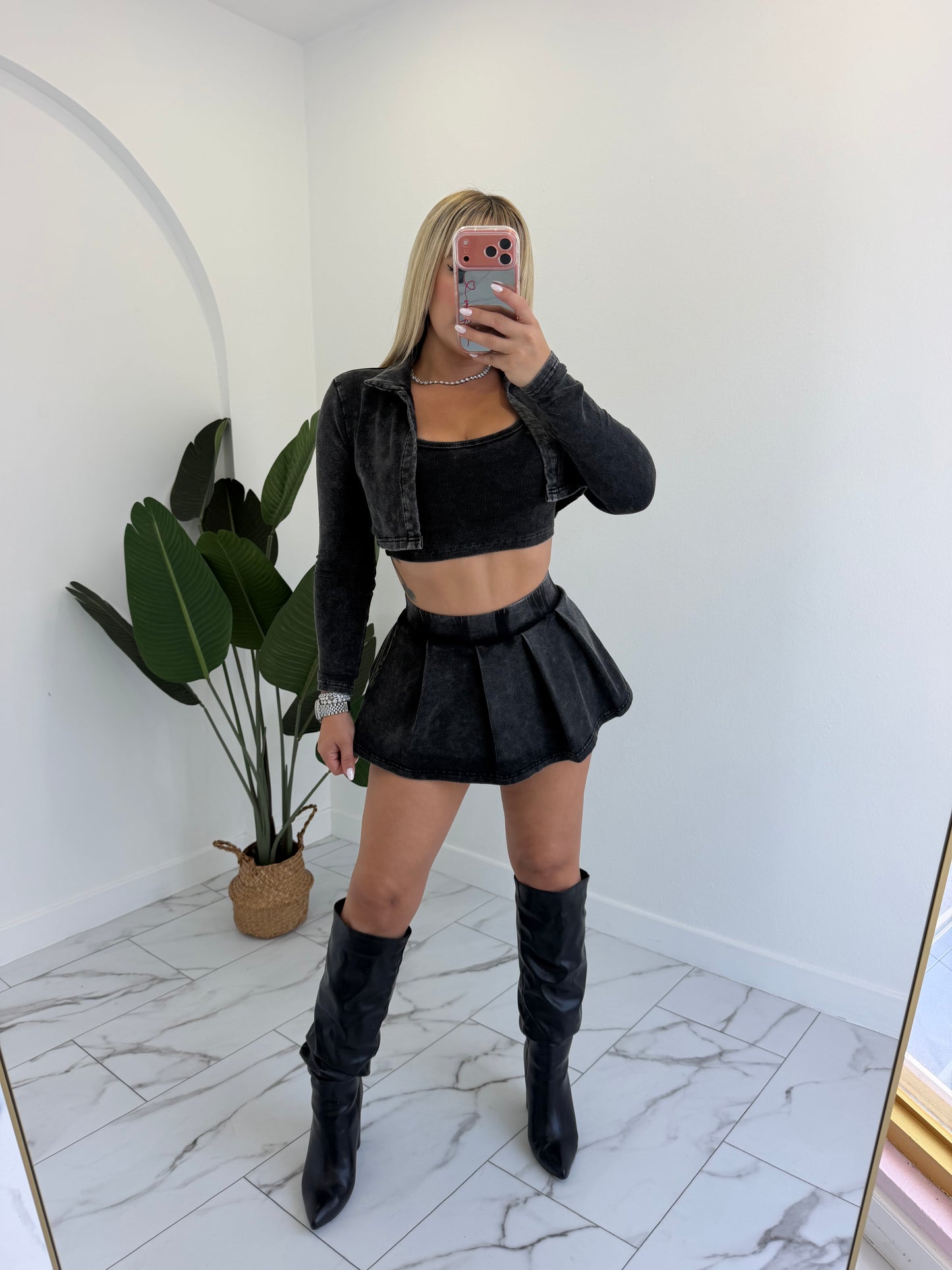 Marmol Skort Jacket Set (3 piezas) (Copy)