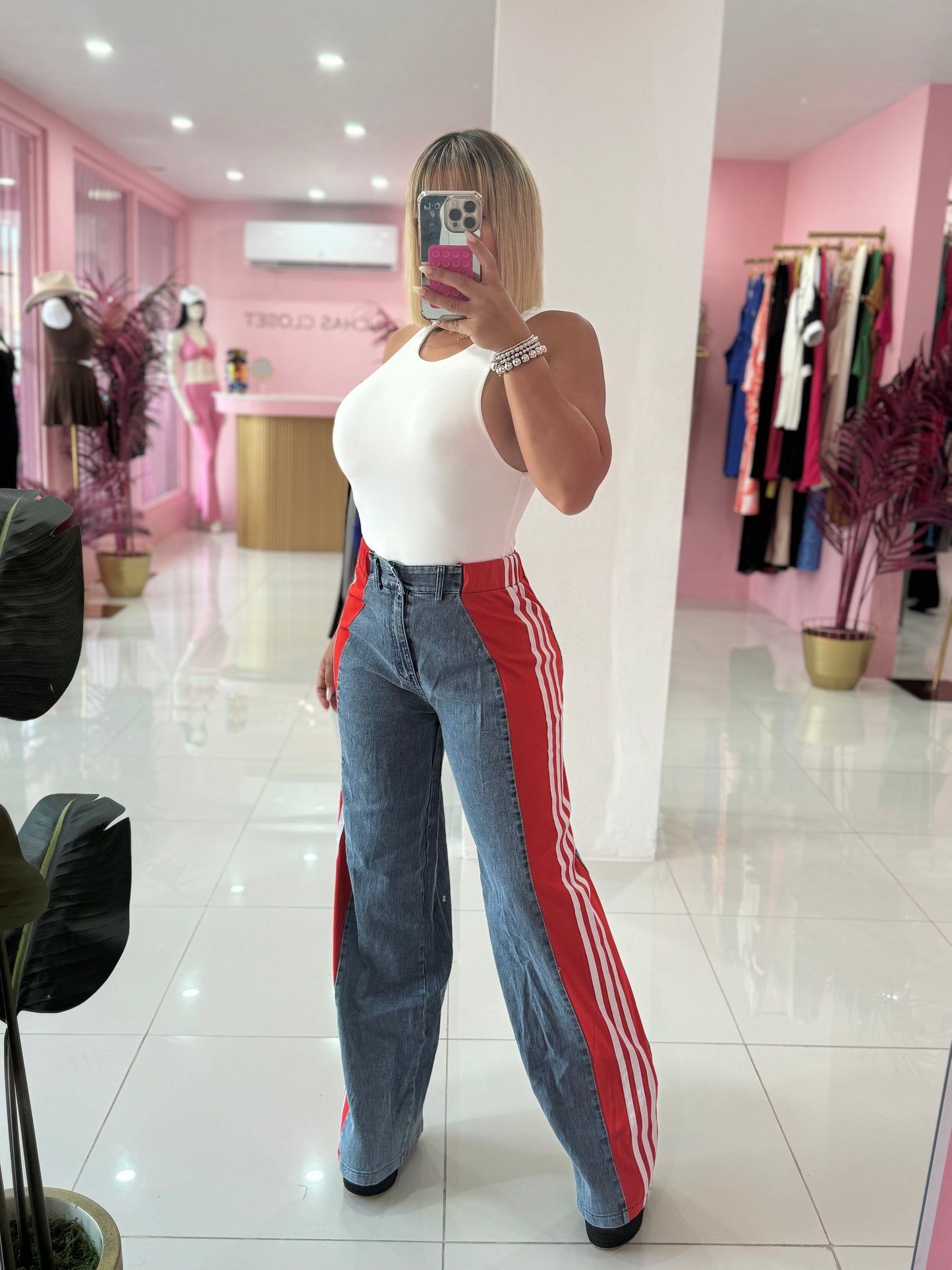 Denim Mix Pant