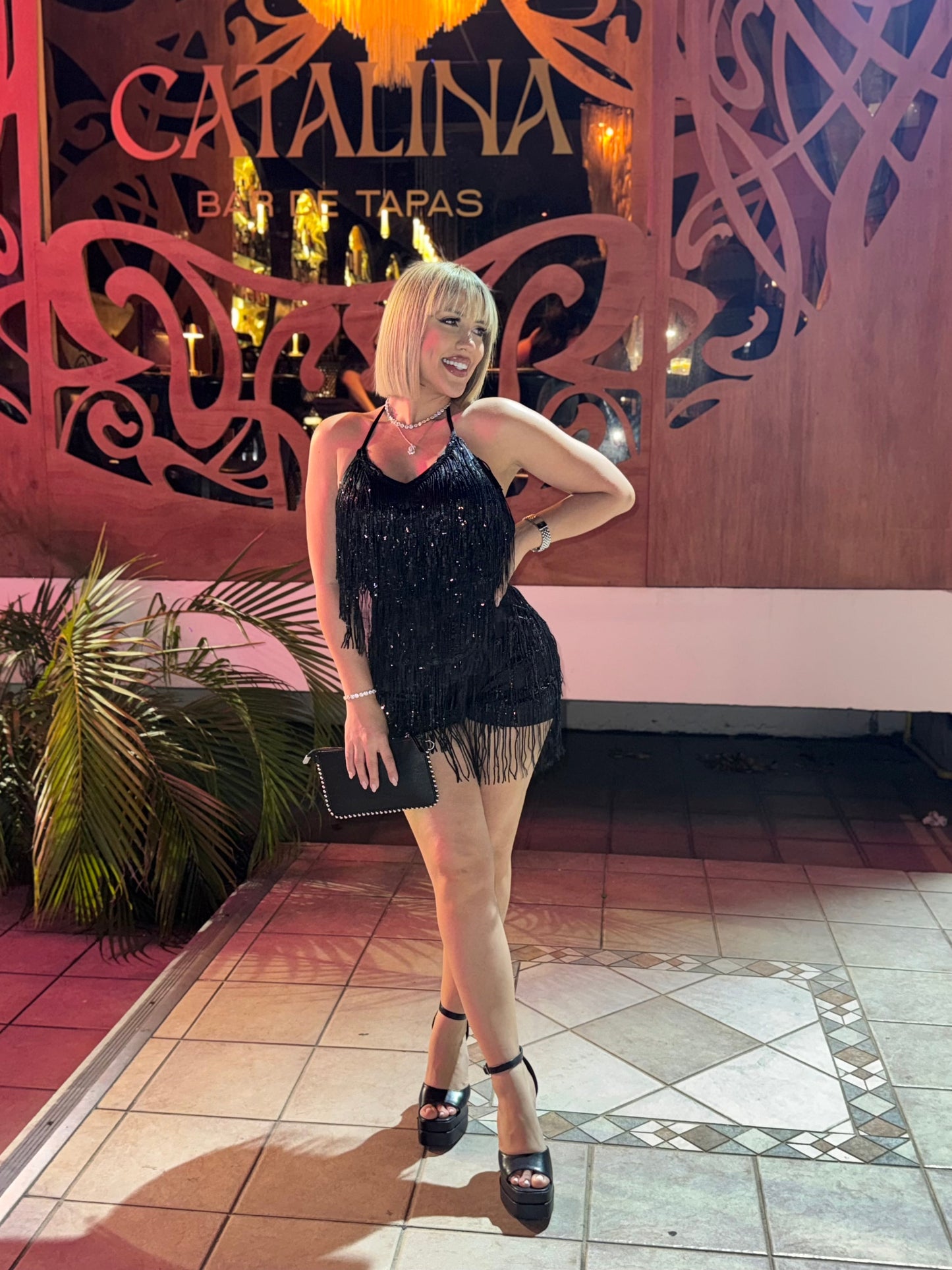 Flecos Sequins romper