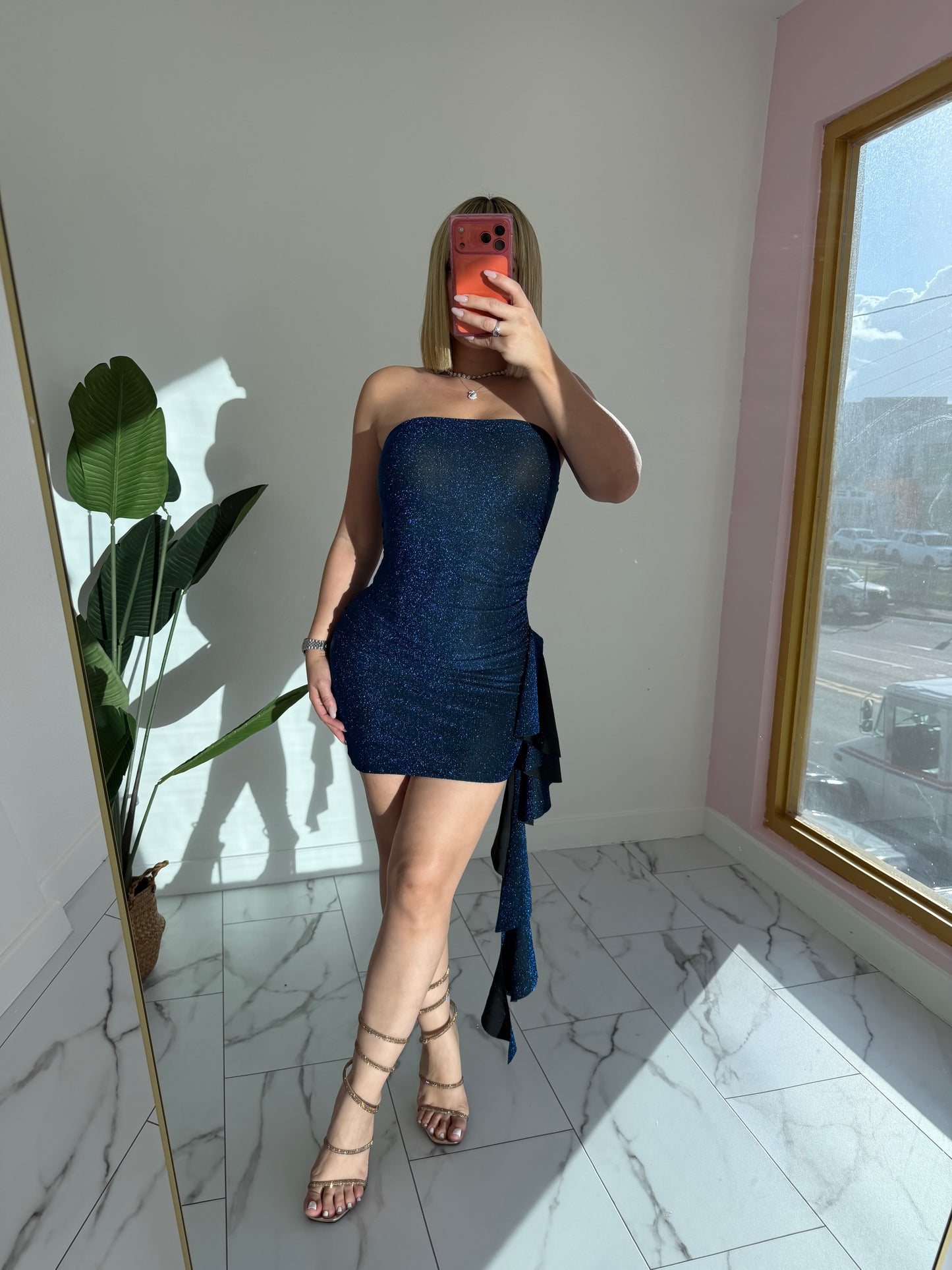 Glitter blue dress