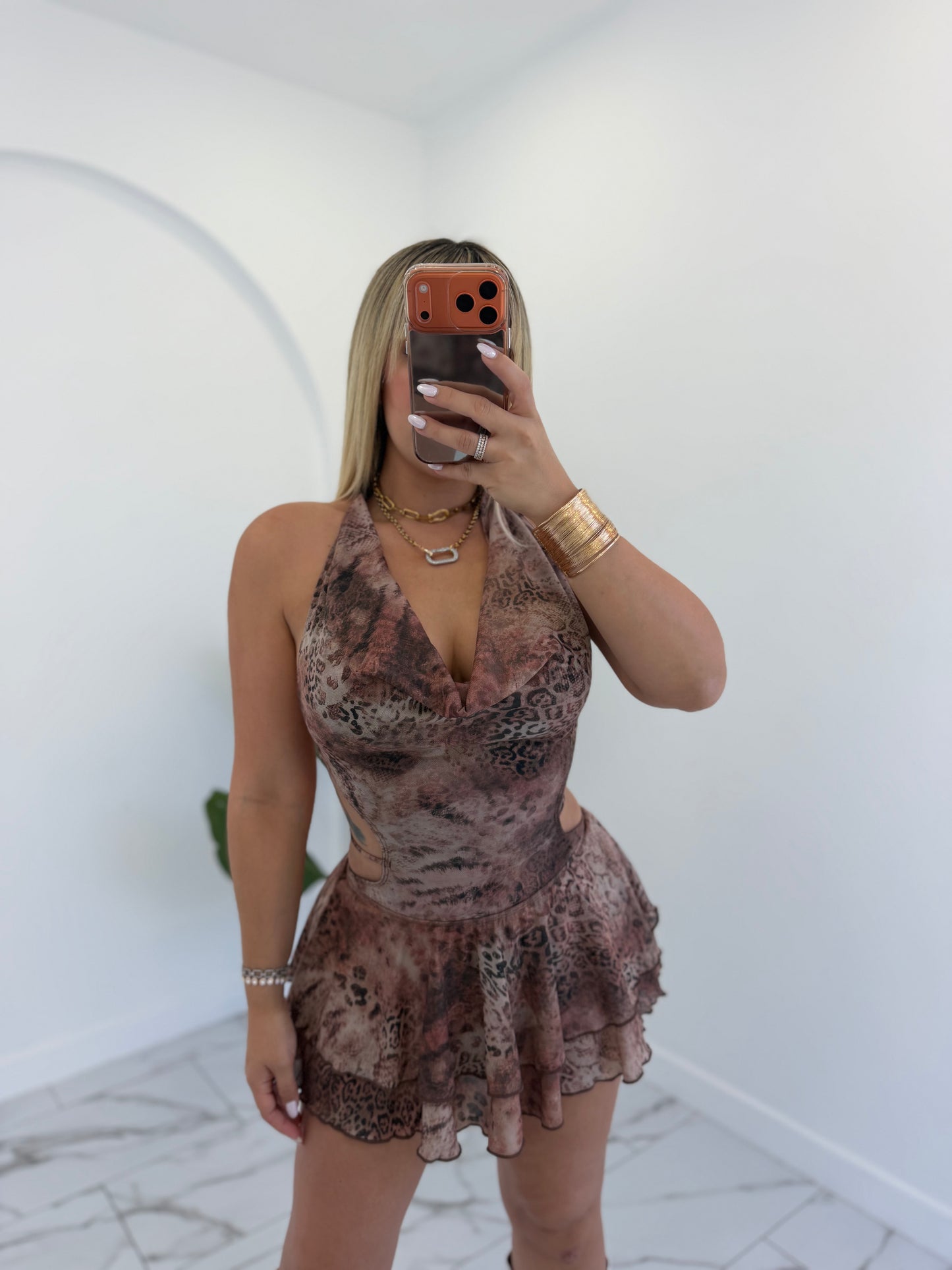Petite Leopard dress