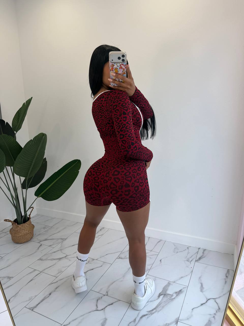 Leopard romper ML