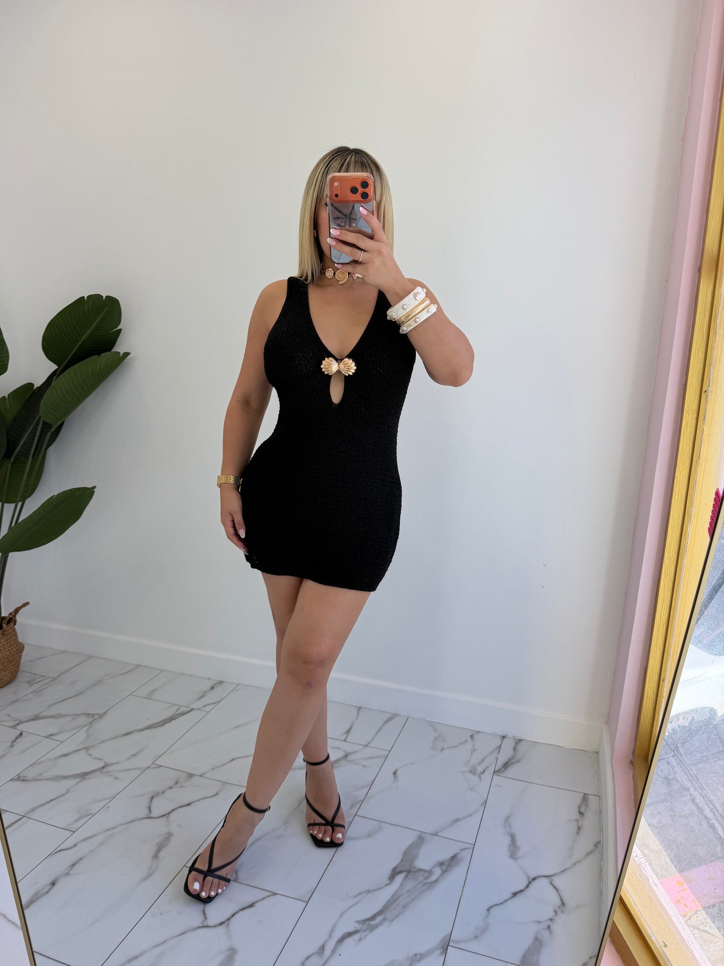 Shell crochet dress
