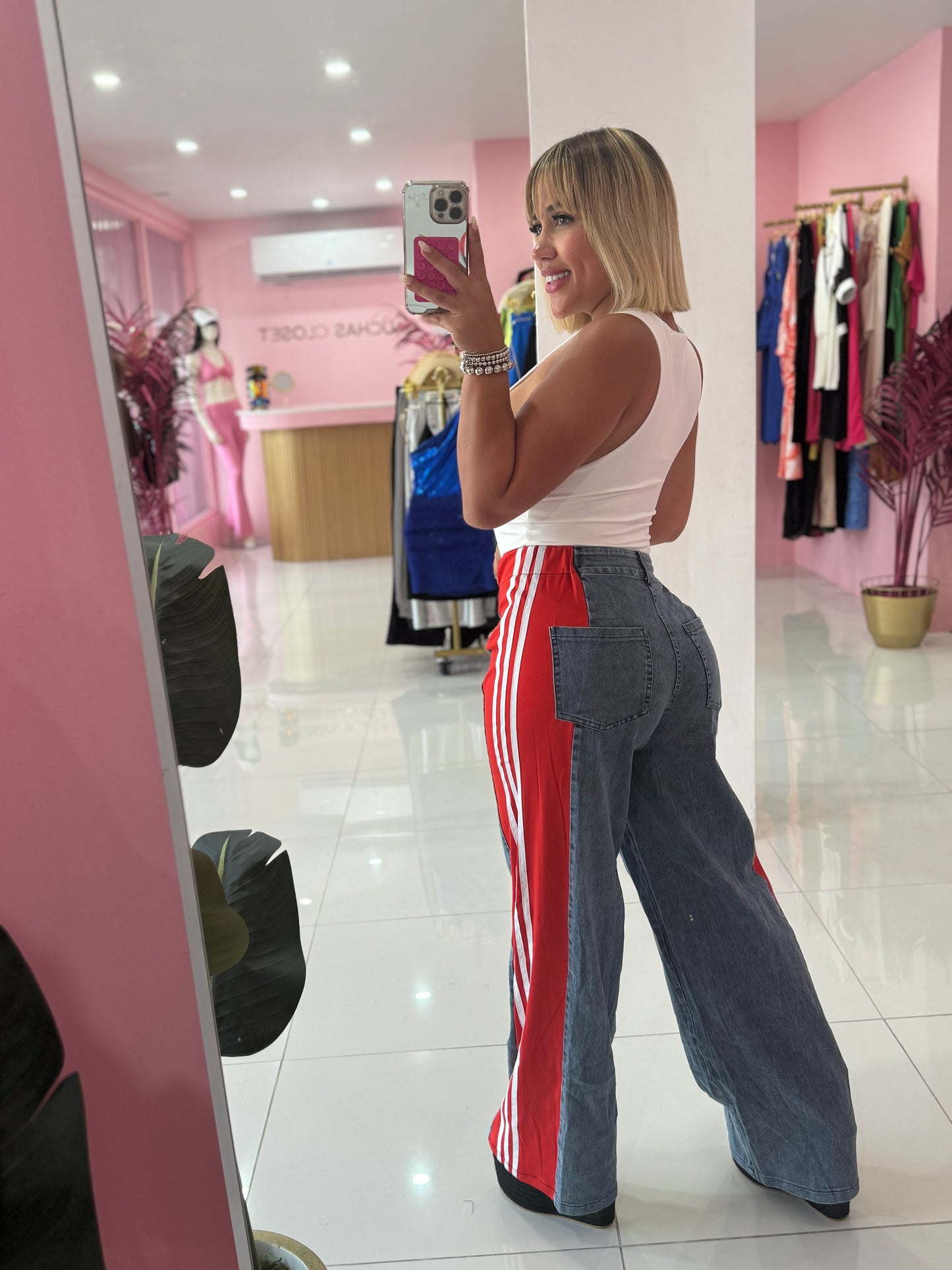 Denim Mix Pant