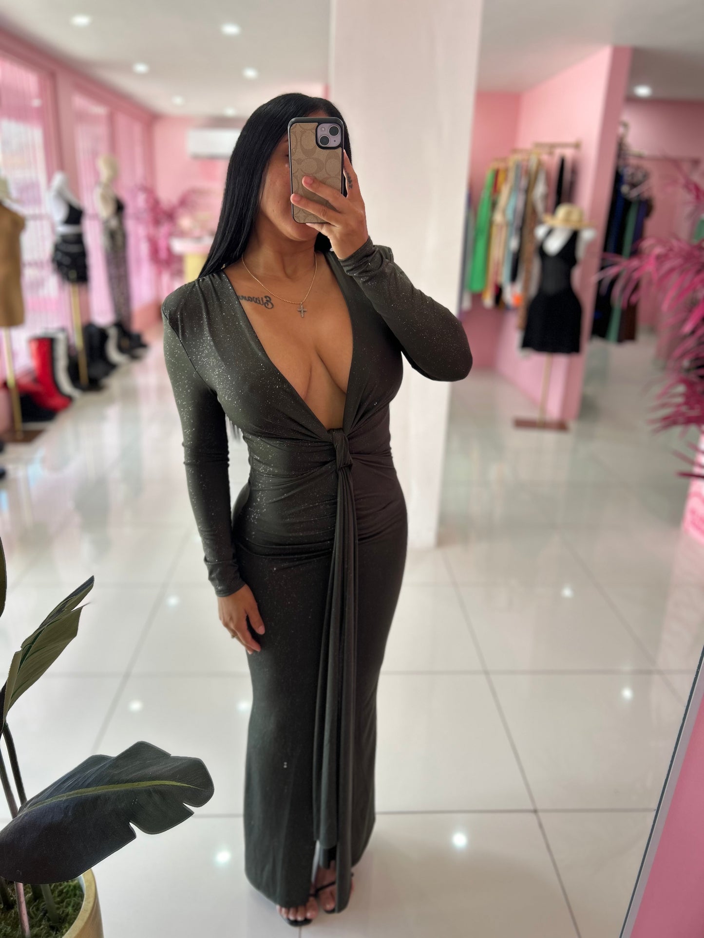 Hombrera Elegant Long Dress