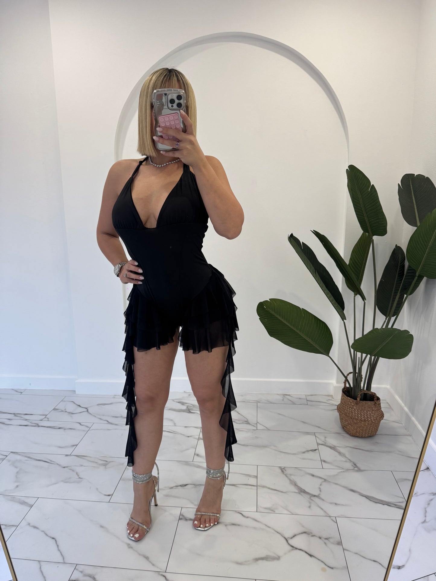 Romper Sexy Mesh