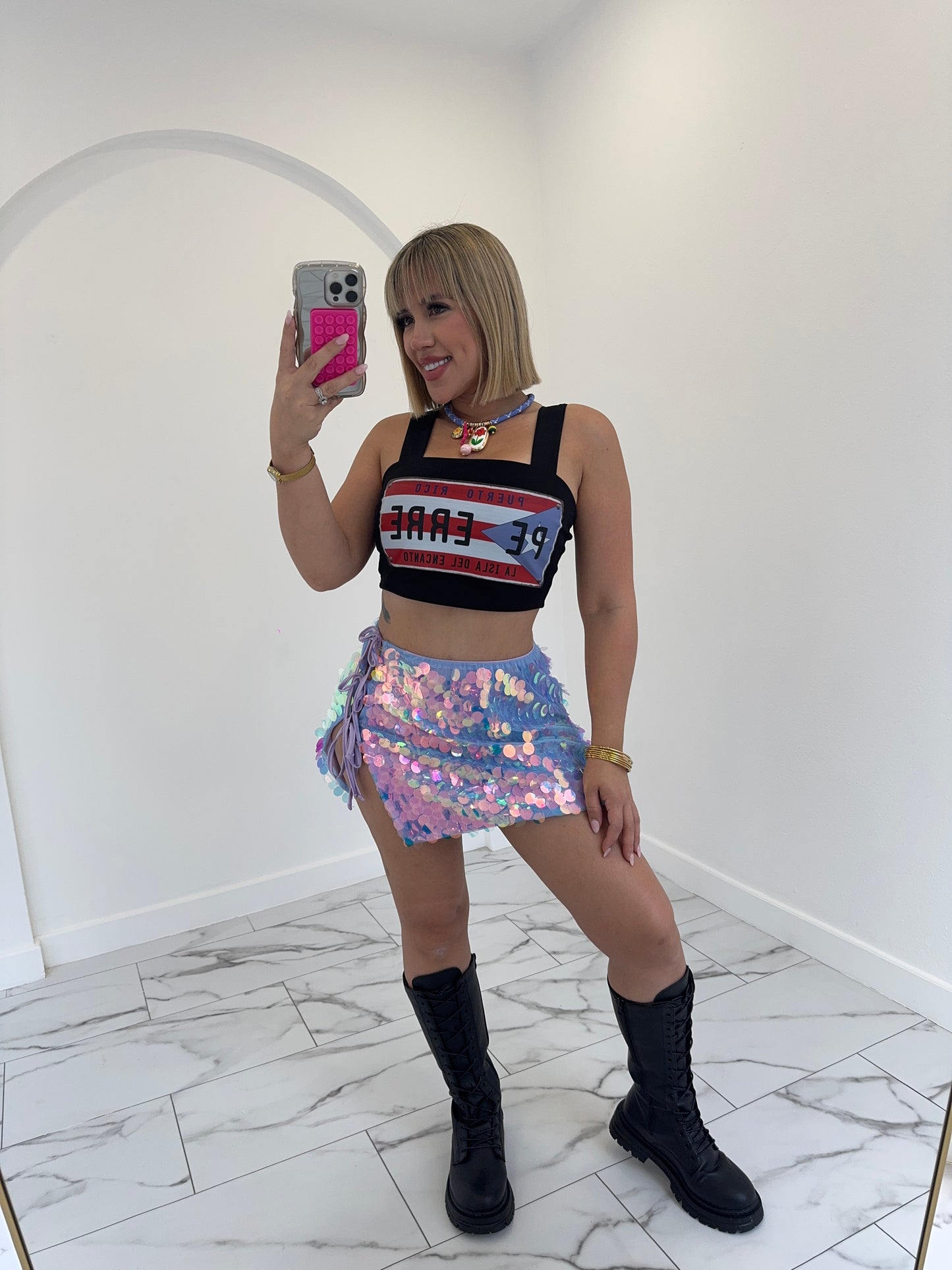 Amarradita Sequins Skirt