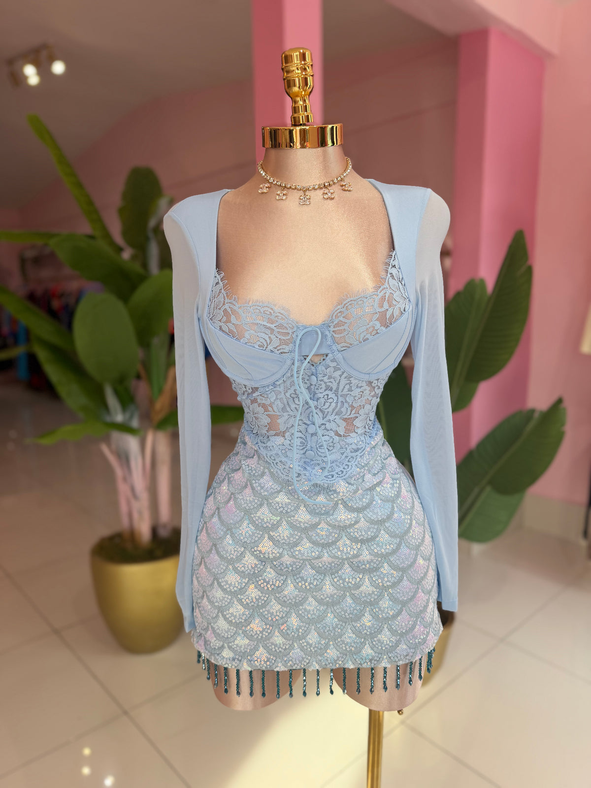 Mesh encaje ML top