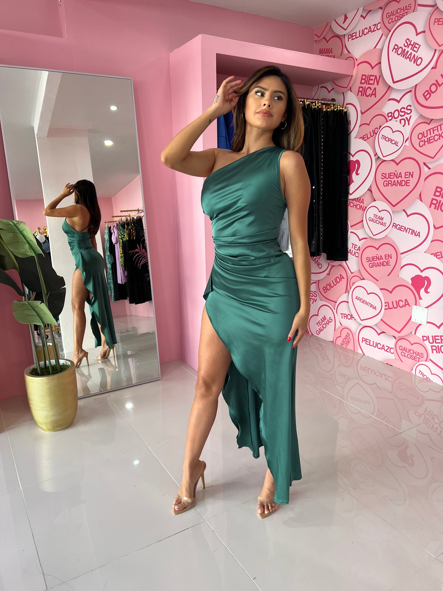 Elegant satin Dress