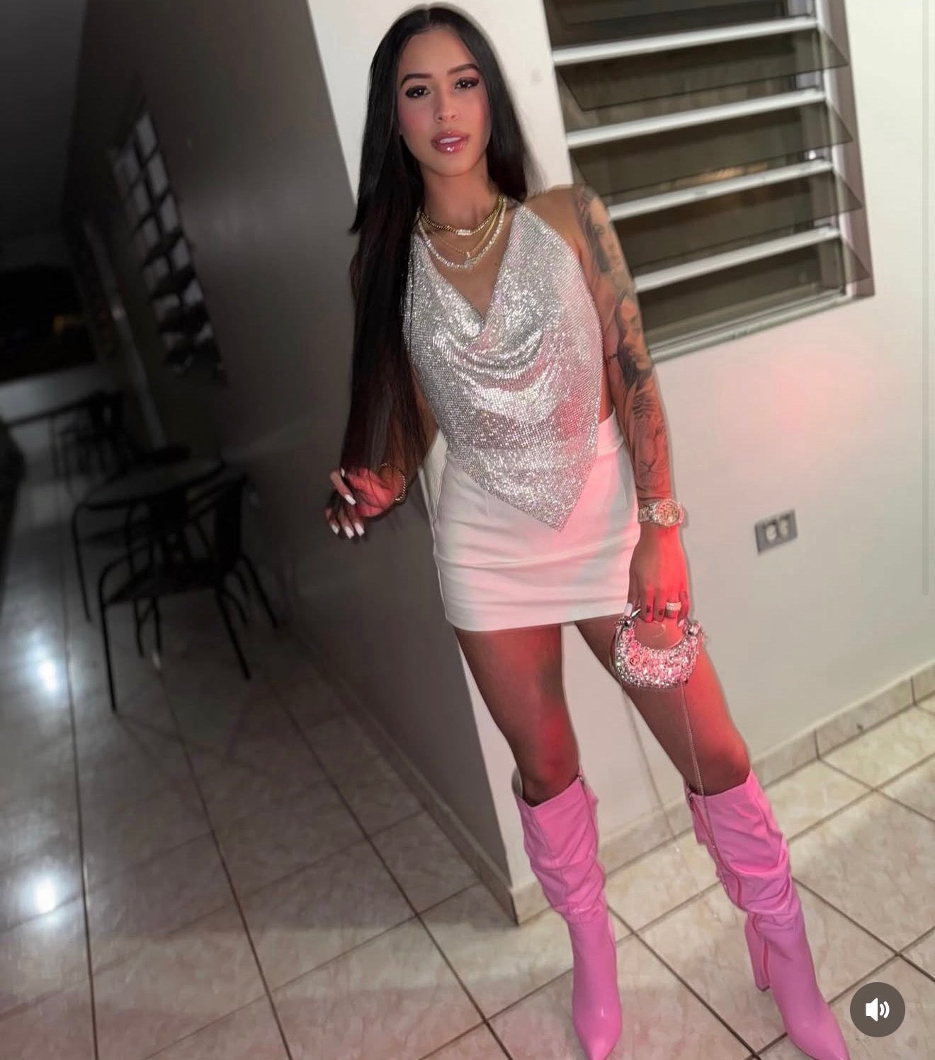 Botas Fruncidas Pink