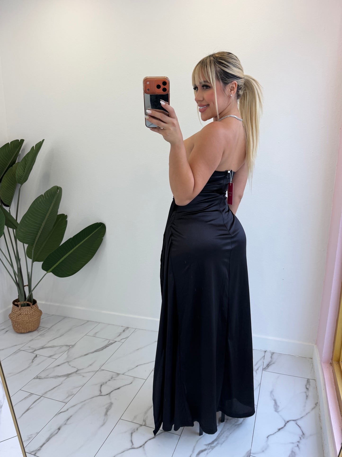 Maxi Satin Dress