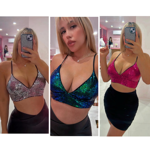 Lentejuelas mini top