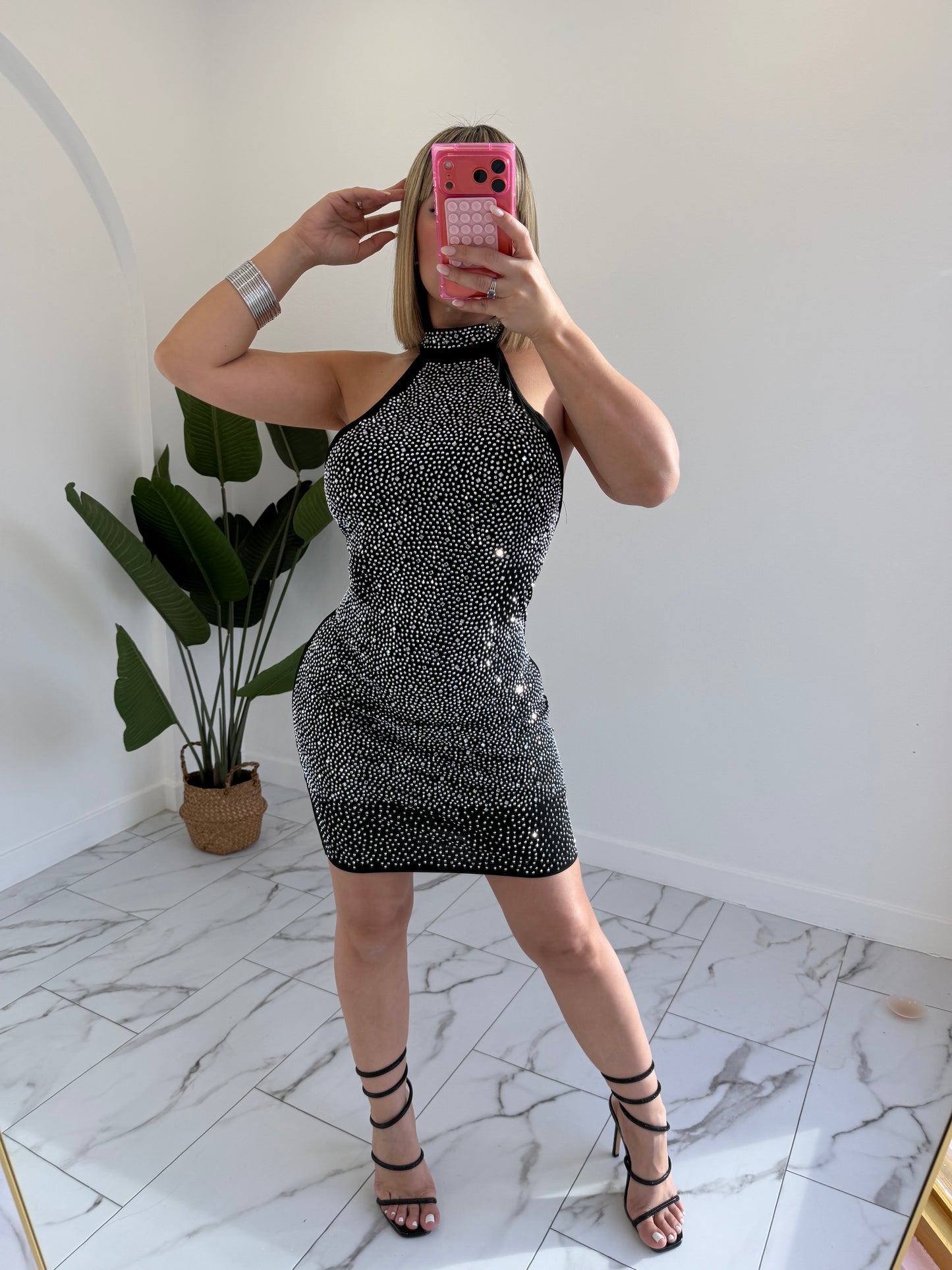 Rhinestone Chic Dress