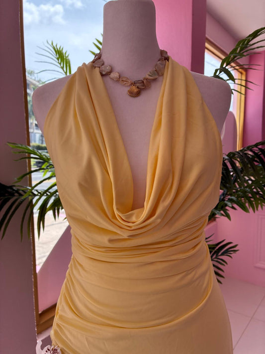Halter ruffle set