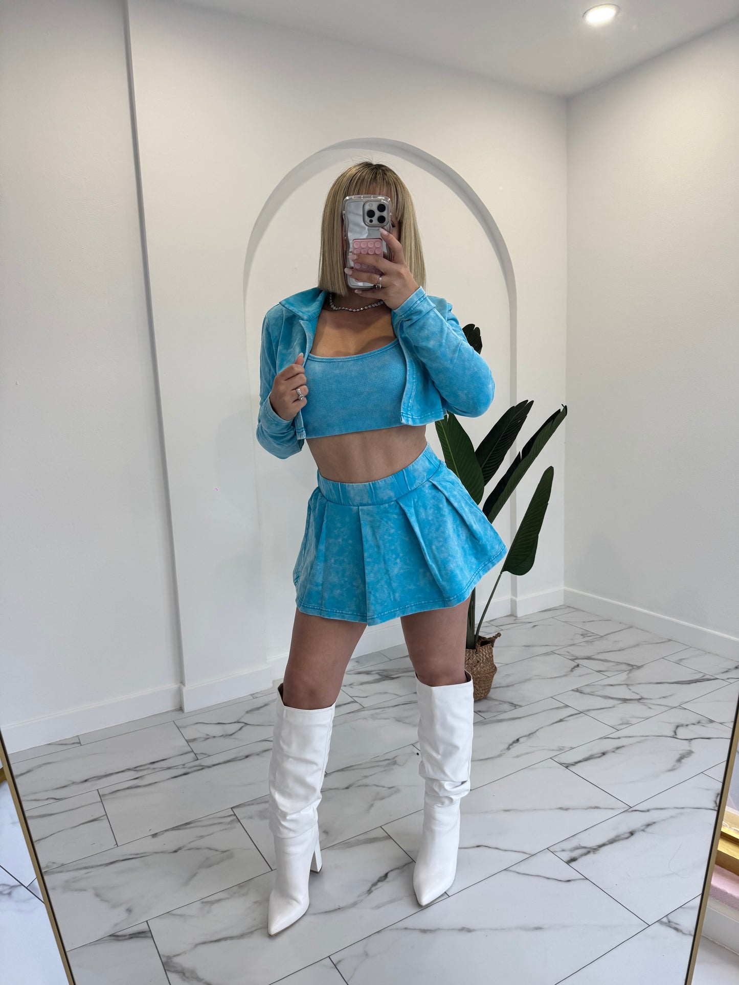 Marmol Skort Jacket Set (3 piezas)