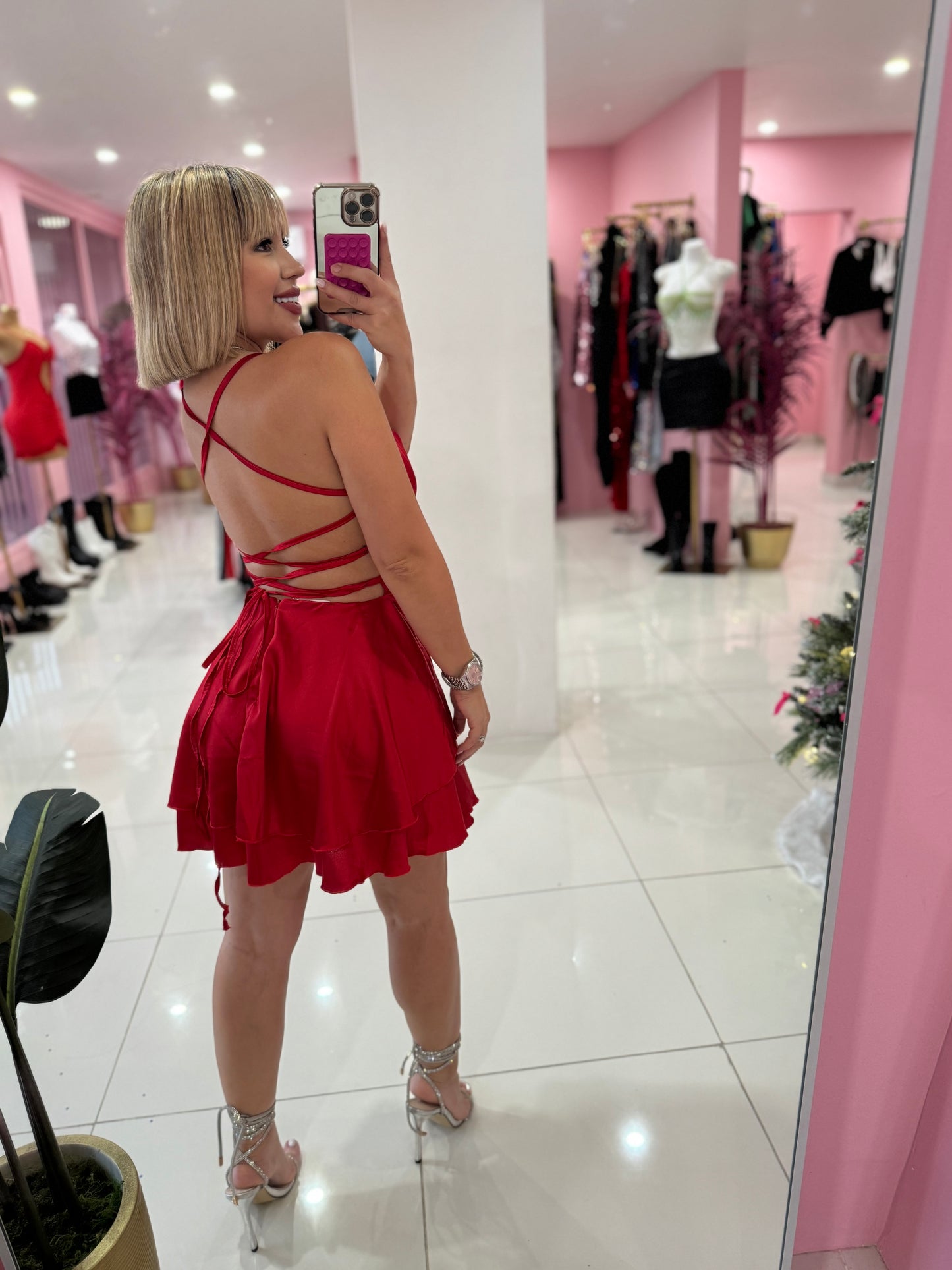 The Satin dress