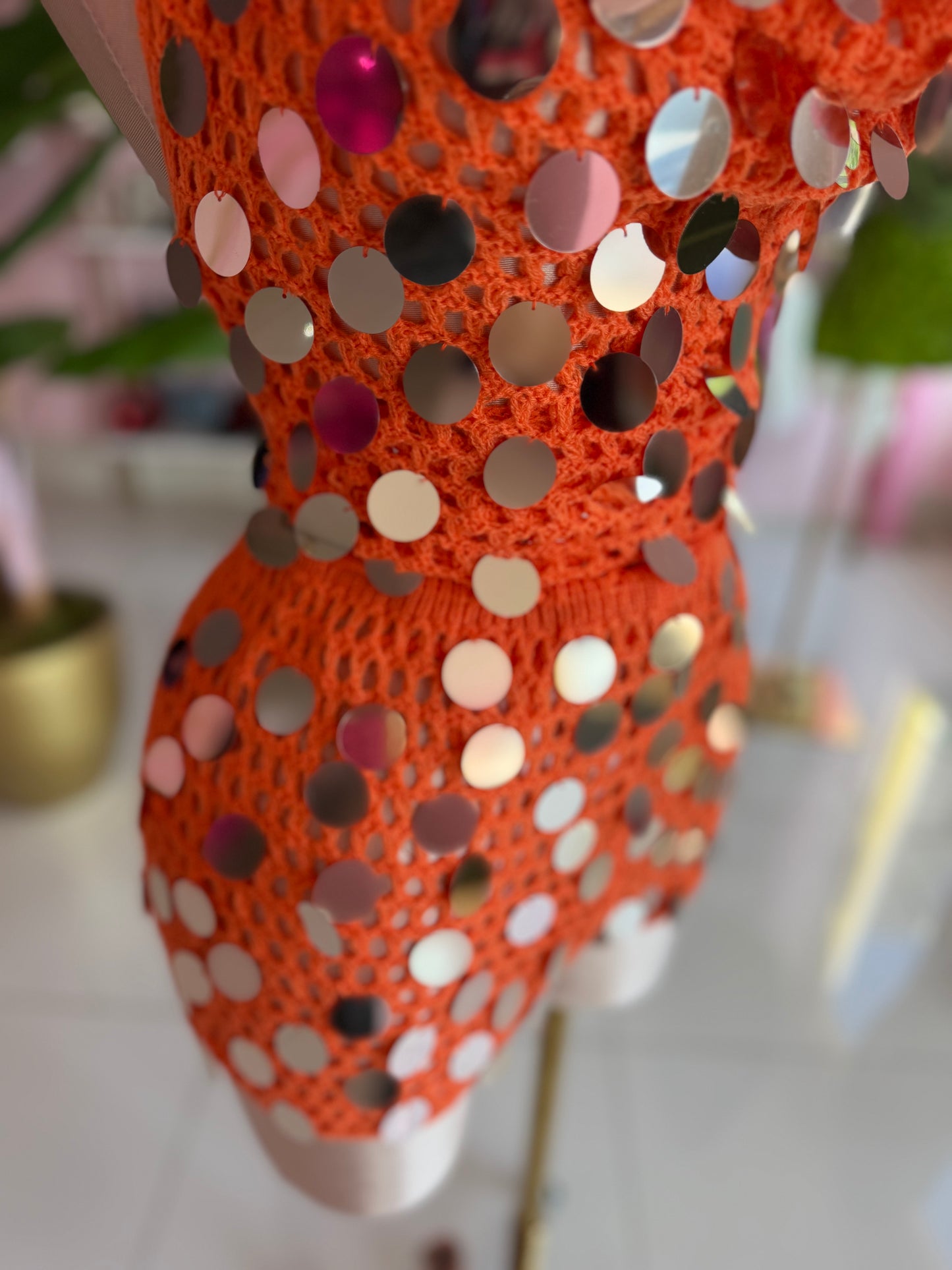 Party crochet short set