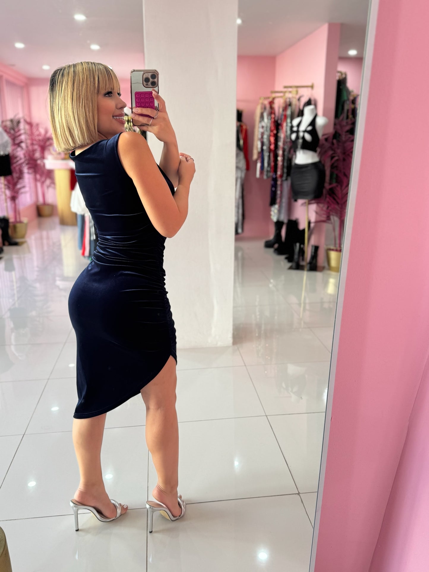 Velvet Blue Dress