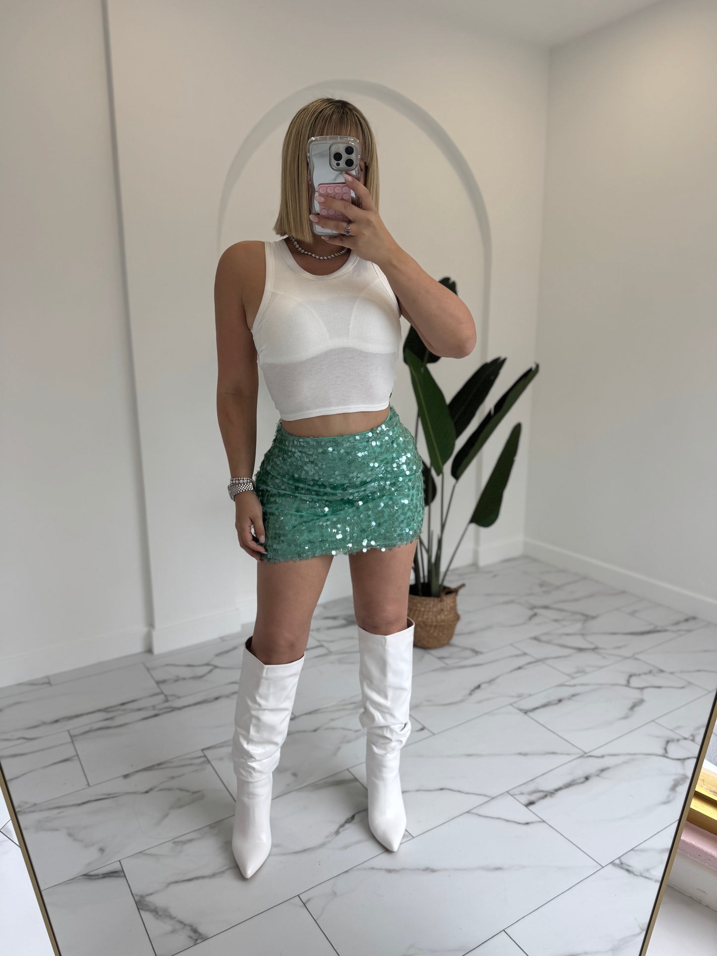 Sequins colors Skirt