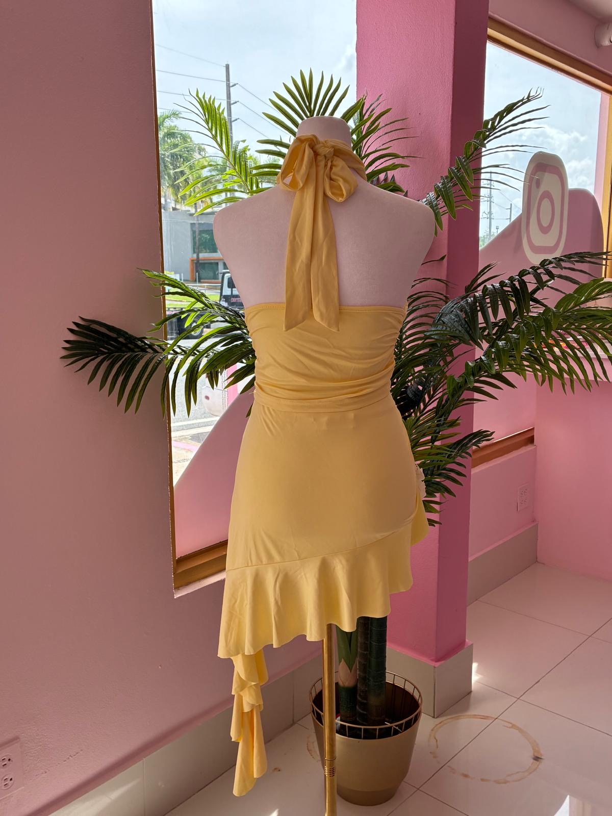 Halter ruffle set
