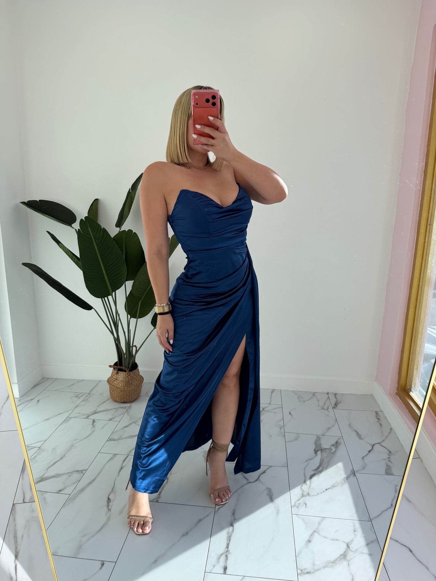 Maxi Satin Dress