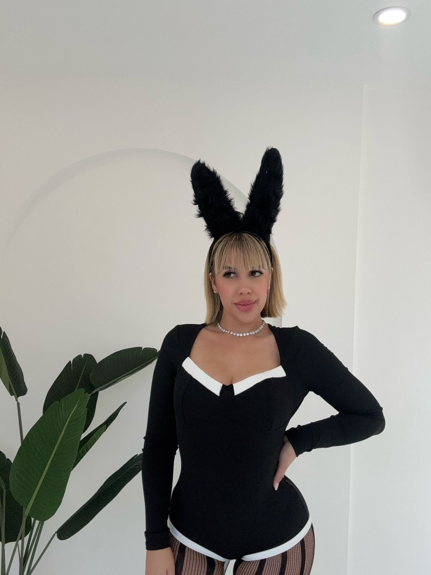 Fluffy bunny orejitas disfraz