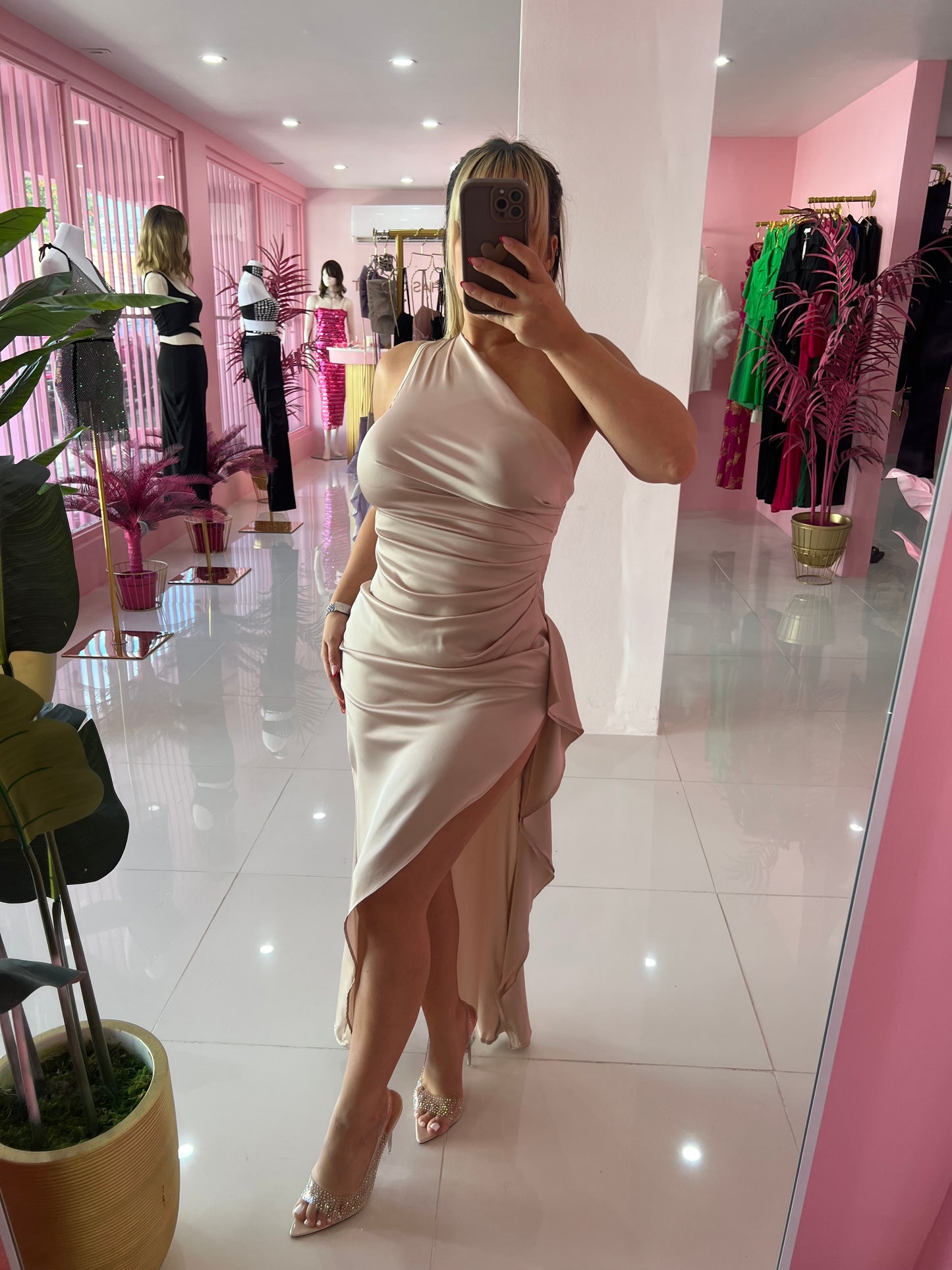 Elegant satin Dress