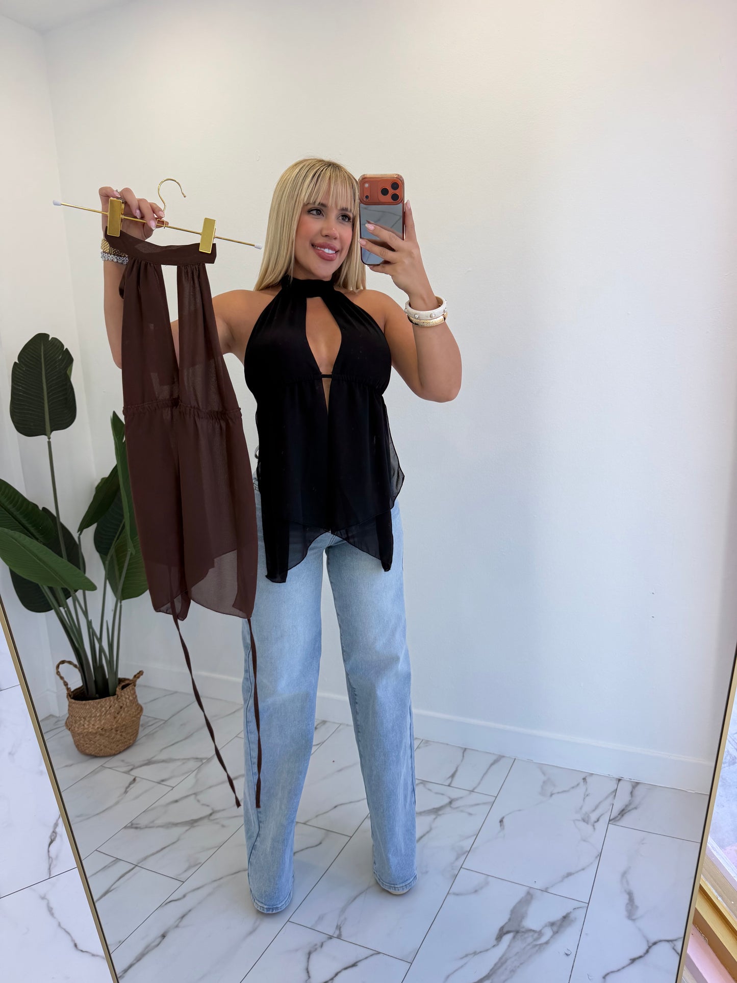 Mesh Long Top