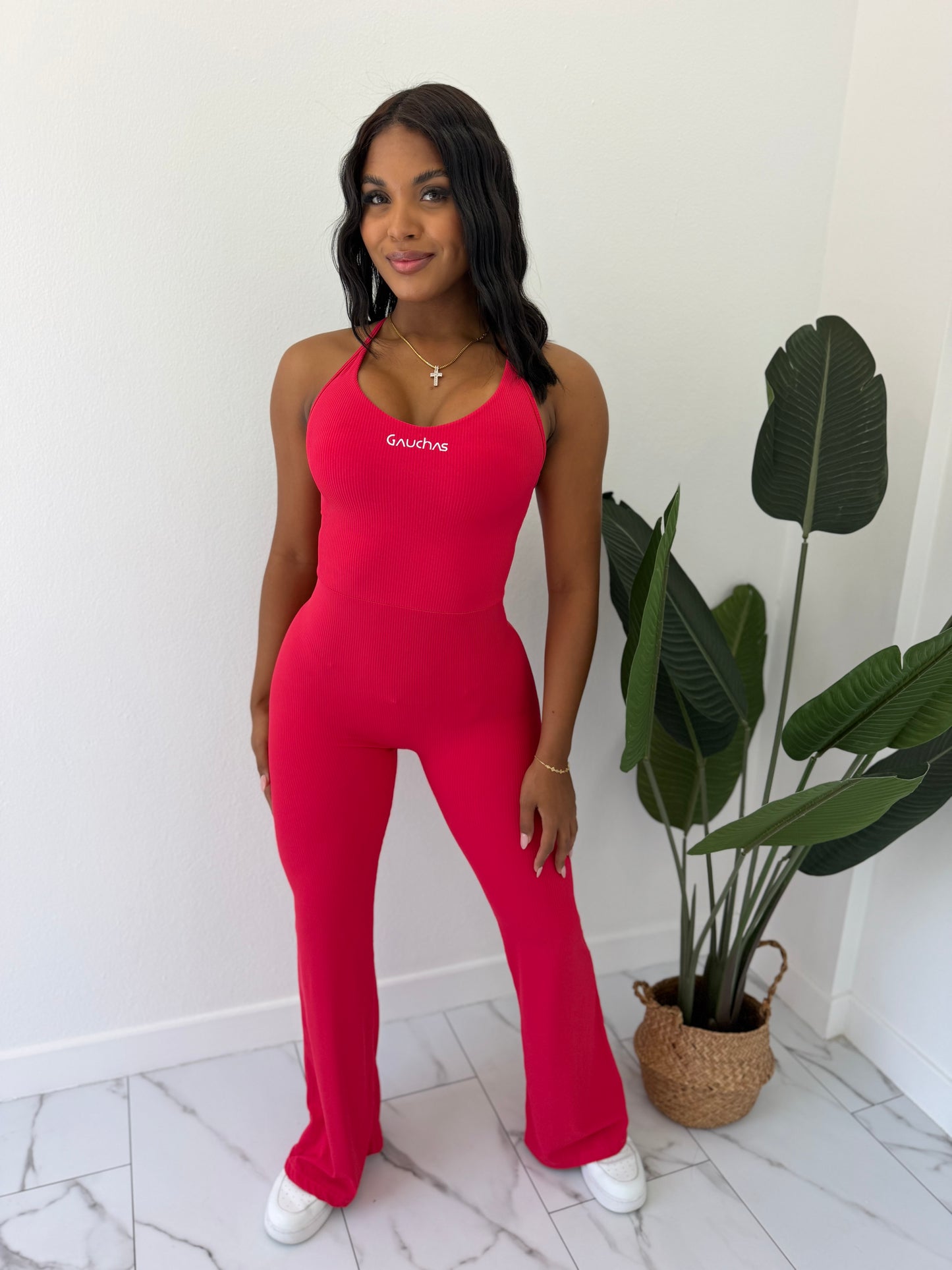 Textura palazzo jumpsuit