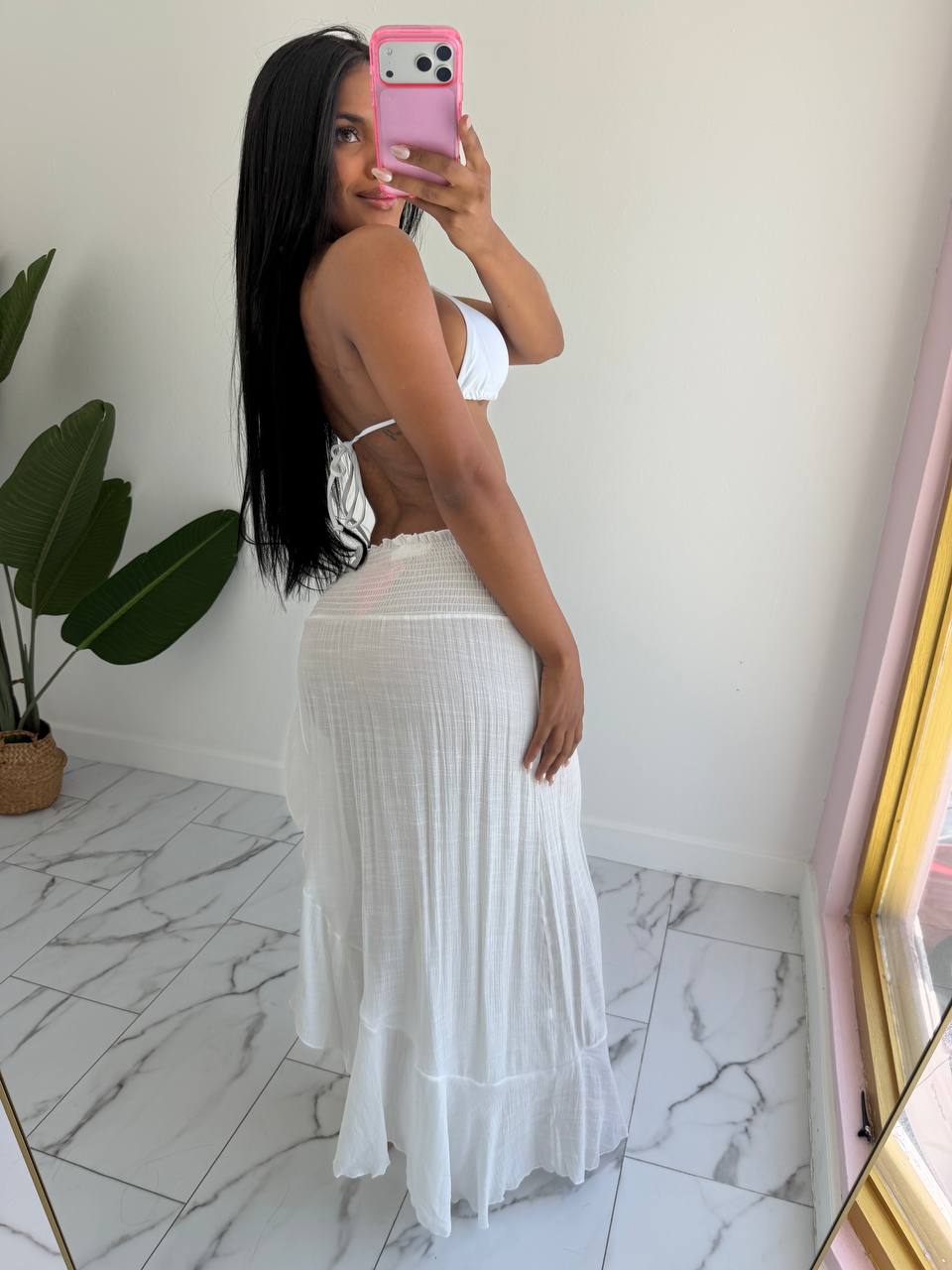 Maxi beach skirt
