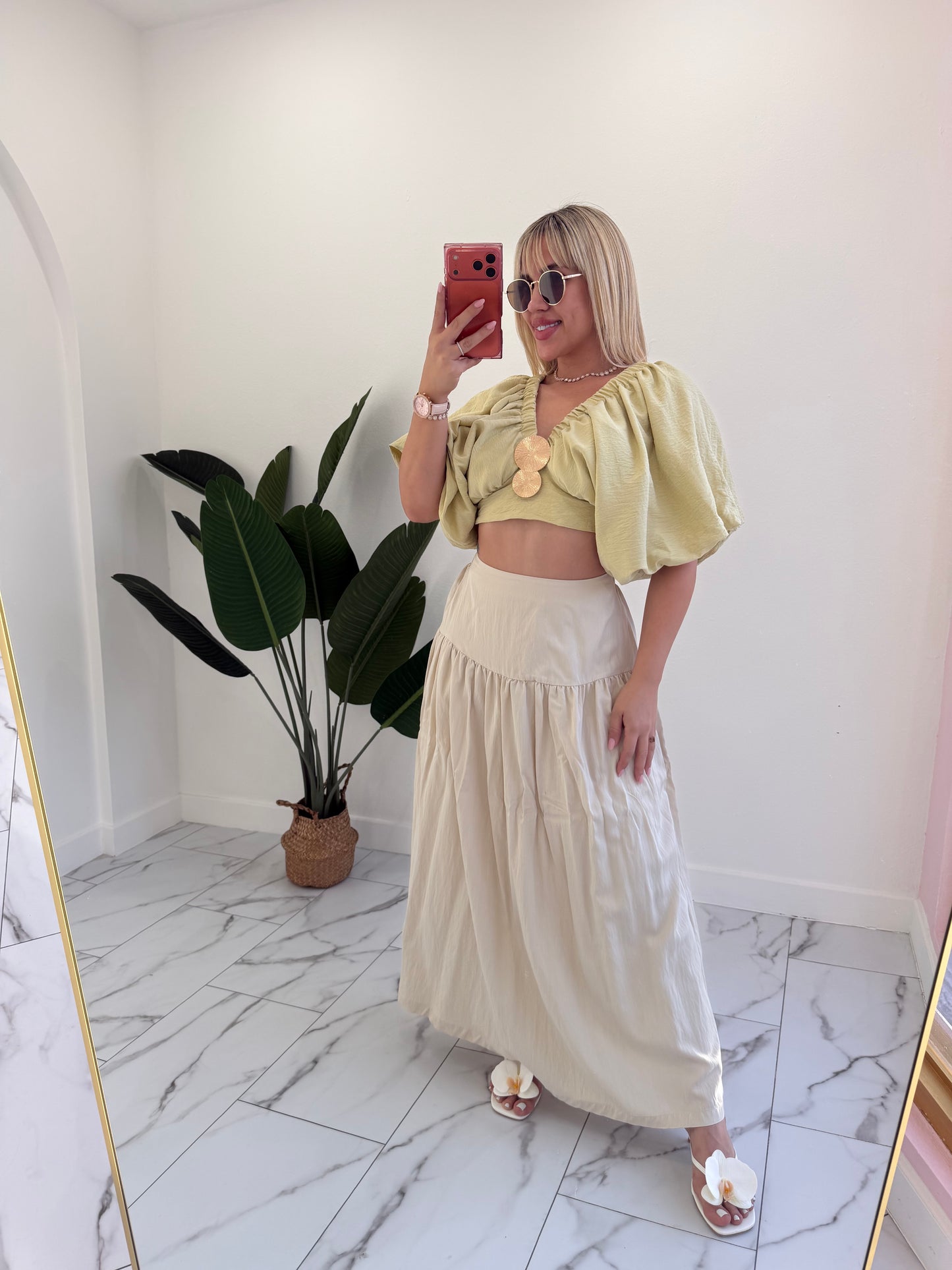 Pockets Maxi skirt