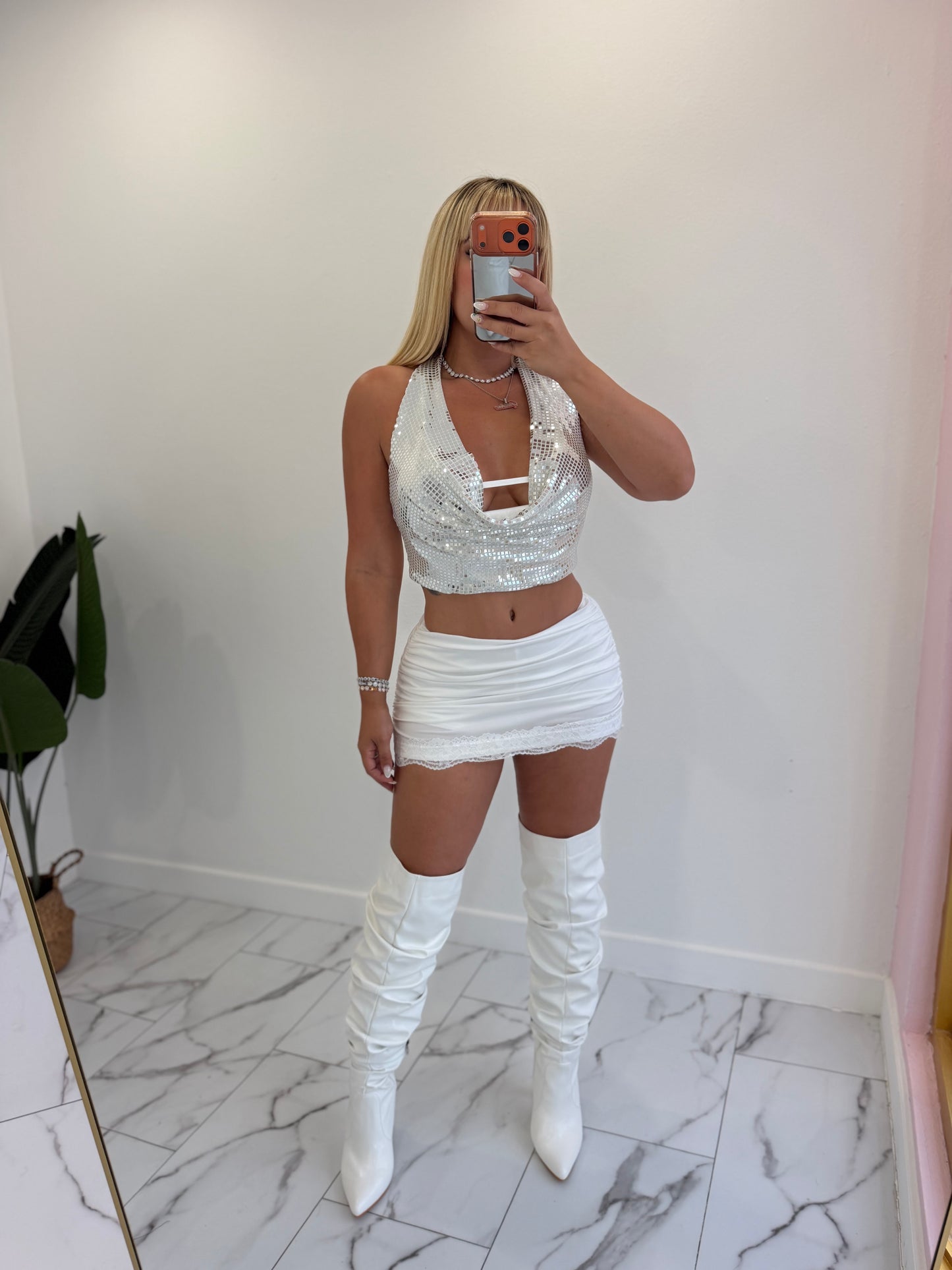 Mini encaje skort