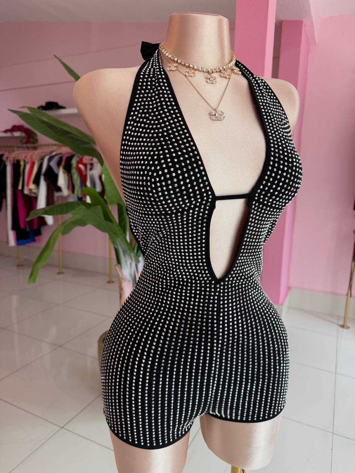 Rhinestone romper