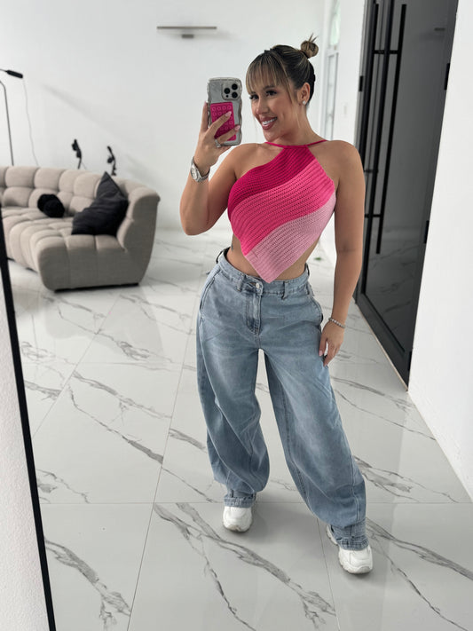 Vibrant Baggy Jean