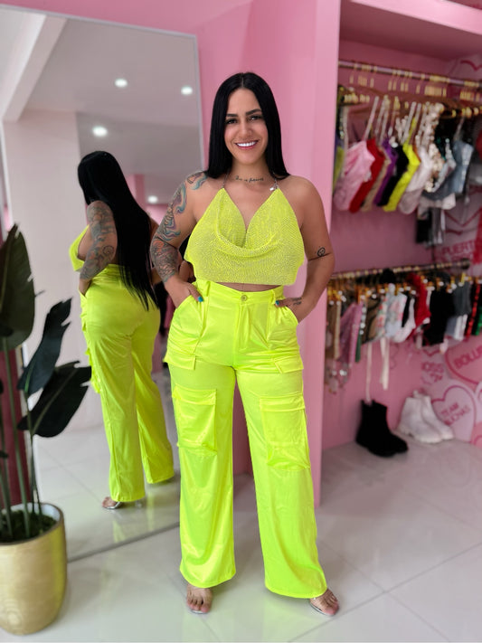 Cargo Satin Spandex L/XL