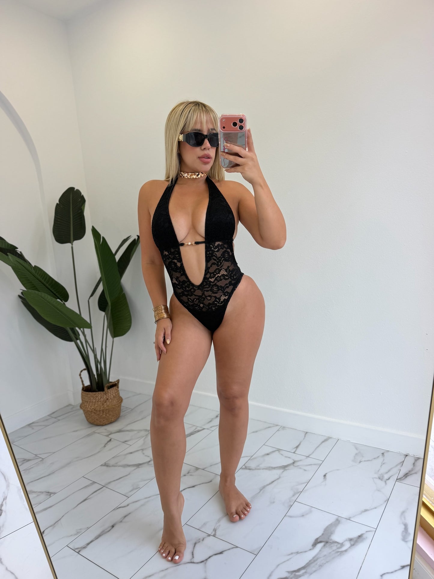 Lace swimsuit