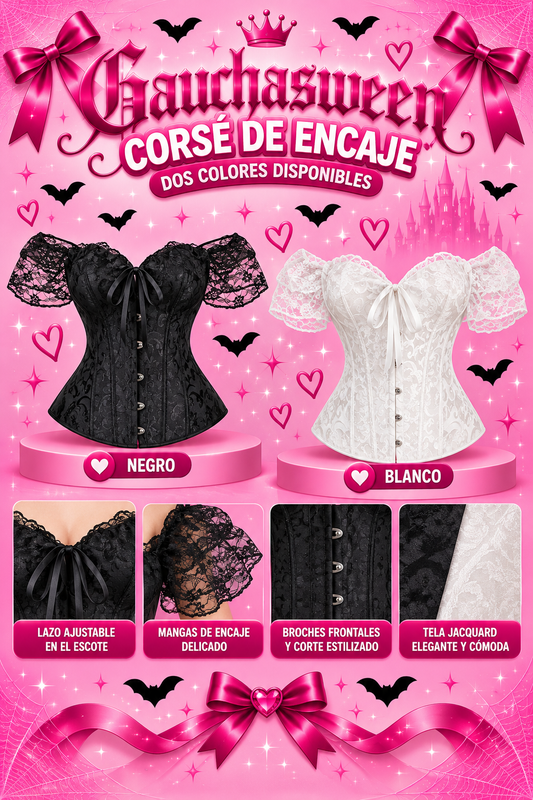 Vintage Lace Corset disfraz