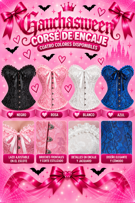 Vintage corset disfraz
