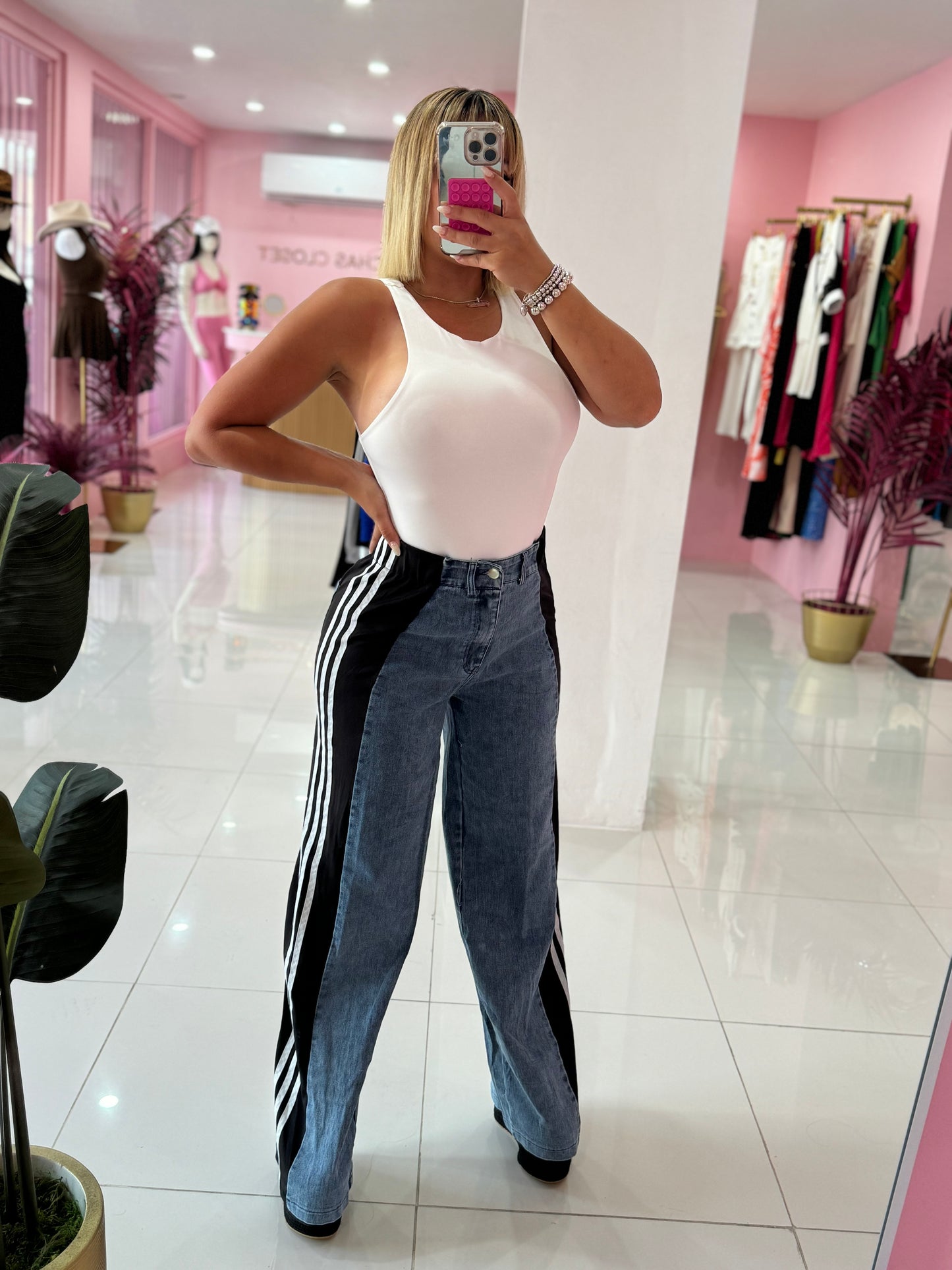 Denim Mix Pant