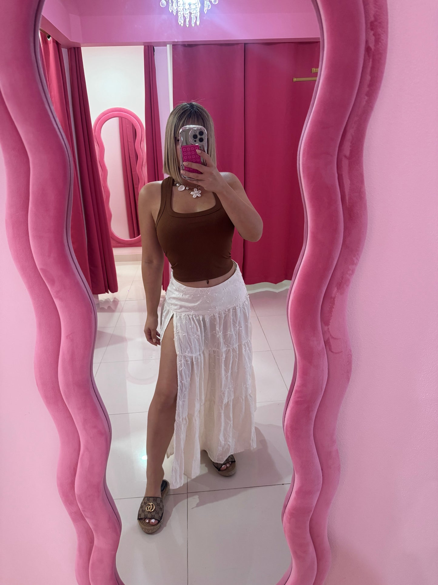 Maxi skirt flores